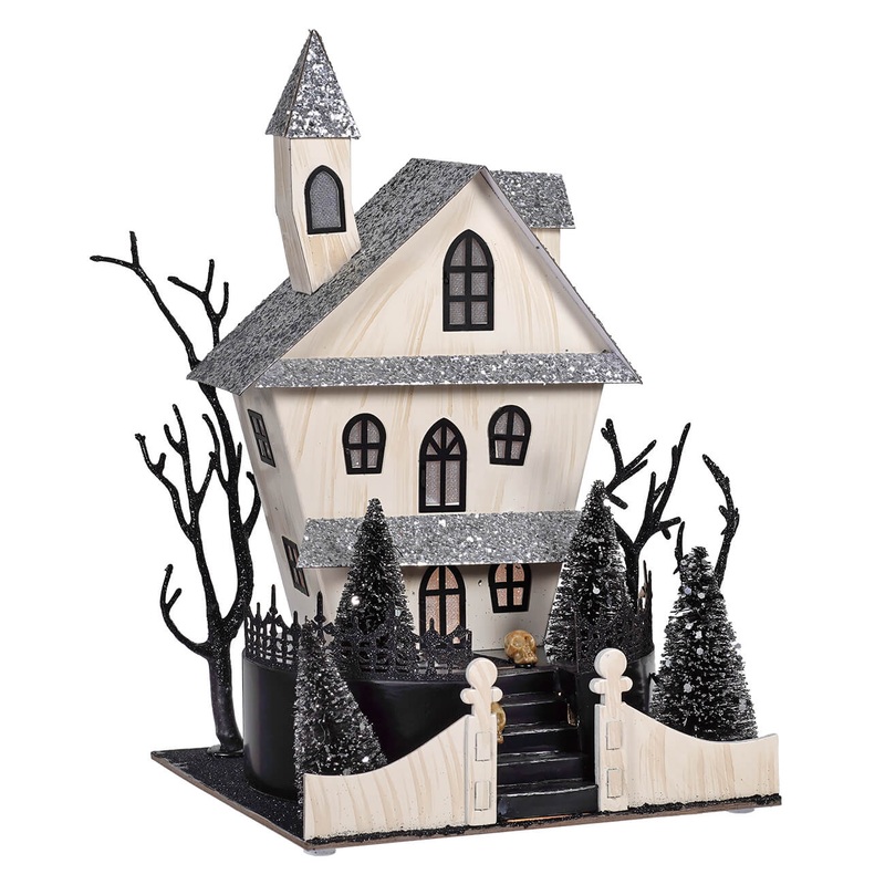12.5″ LED Lighted Spooky Halloween Haunted House