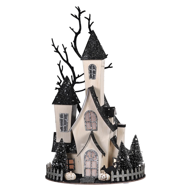 13.5″ LED Lighted Spooky Halloween Haunted House