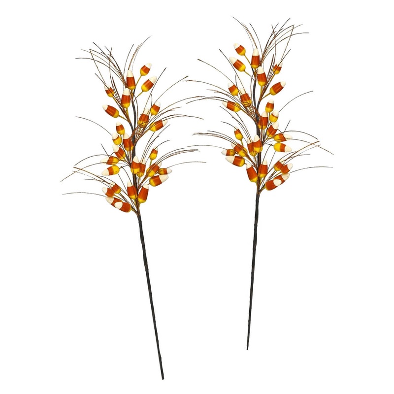 20″ Candy Corn Sprays Set/2